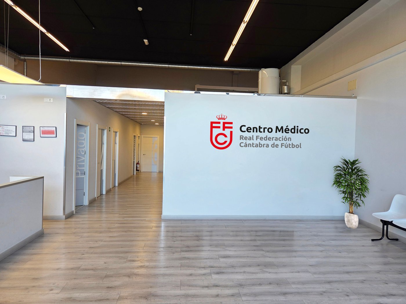 Recepción del Centro Médico de la RFCF